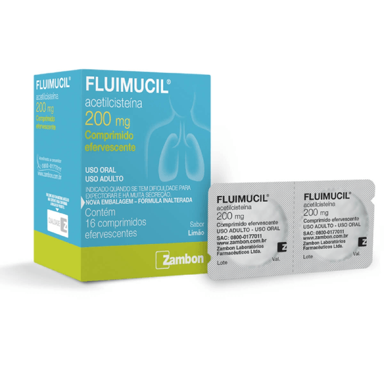 Fluimucil 200mg - 16 Comprimidos Efervescente - Imagem 2