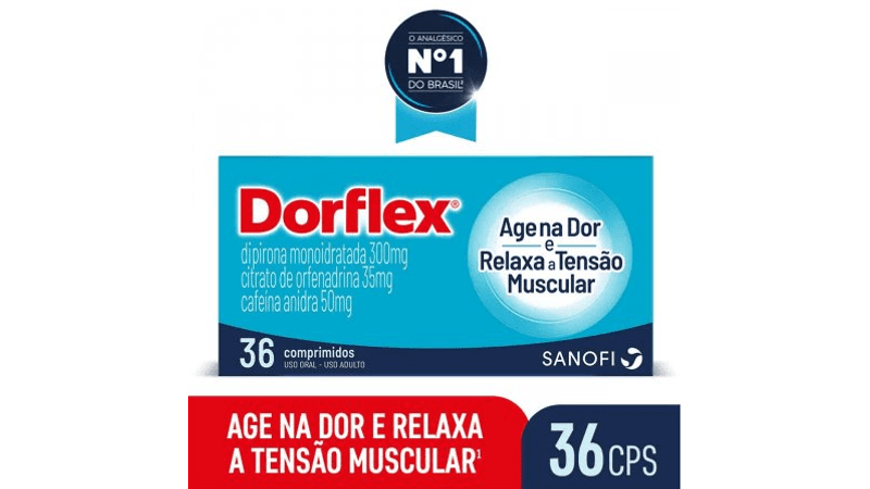 Dorflex 50 + 300 + 35mg - 36 Comprimidos Simples