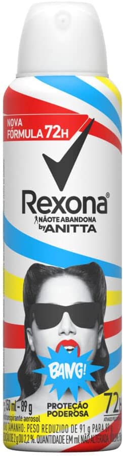 Kit 4 Desodorantes Antitranspirante Rexona Bang by Anitta 150ml cada -  AliExpress