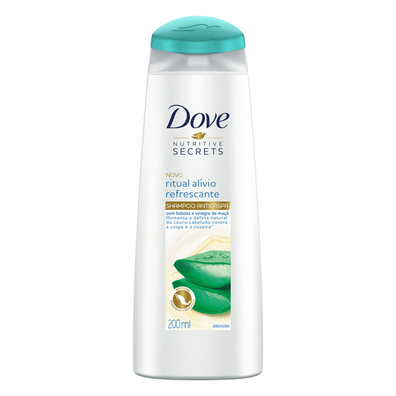 Shampoo Anticaspa Dove Nutritive Secrets Ritual Alívio Refrescante Frasco 200Ml - Imagem 2