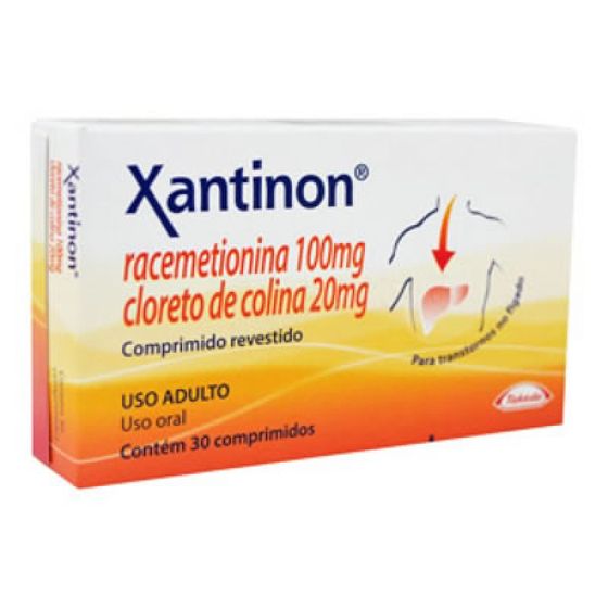 Xantinon 100mg + 20mg Comprimido revestido - Caixa com 30 Comprimidos - Imagem 2