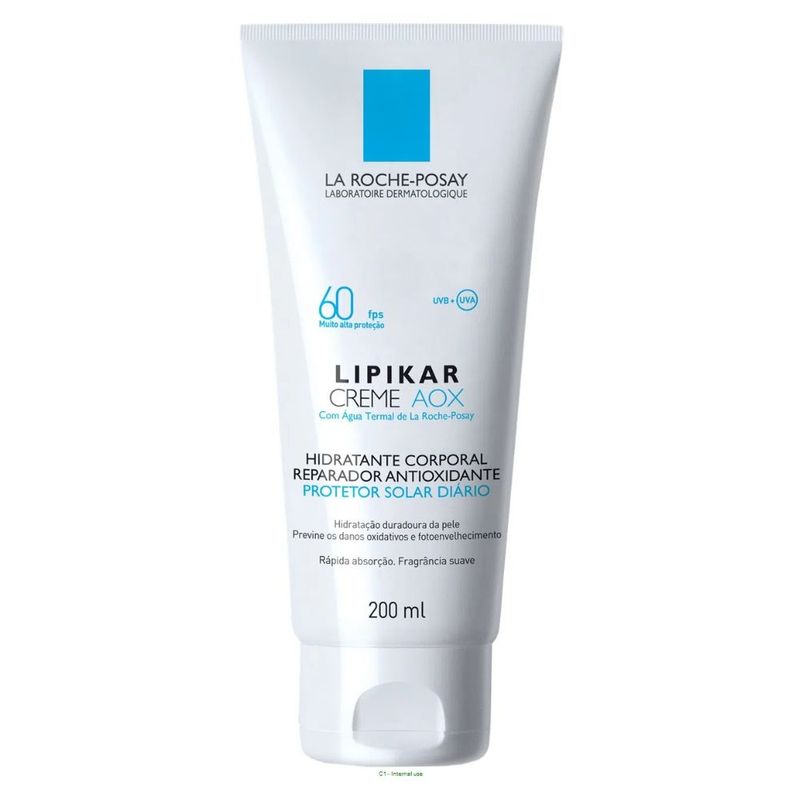 Protetor-Solar-Corporal-FPS60-Locao-Hidratante-Lipikar-AOX-200mL-7899706141062