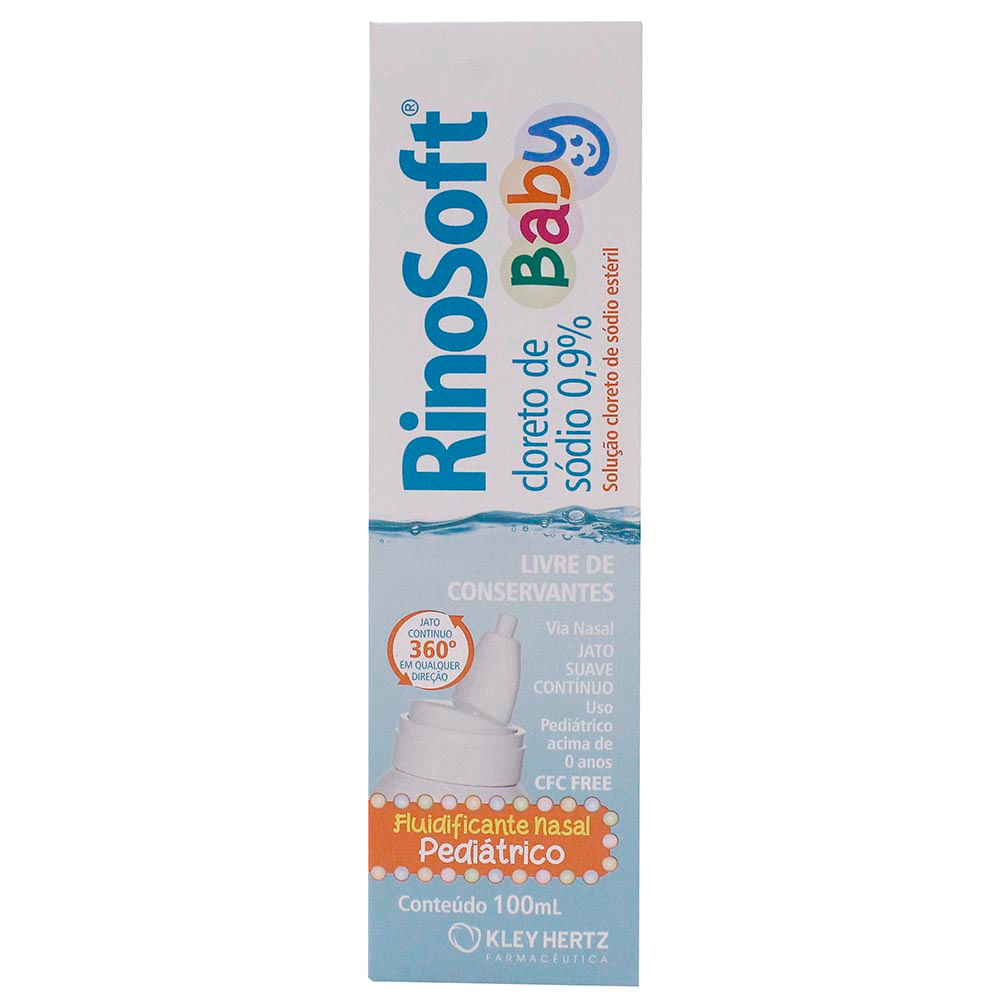 Rinosoft Baby 9mg/mL Solução Nasal - Frasco com 100mL | Mevo Farma