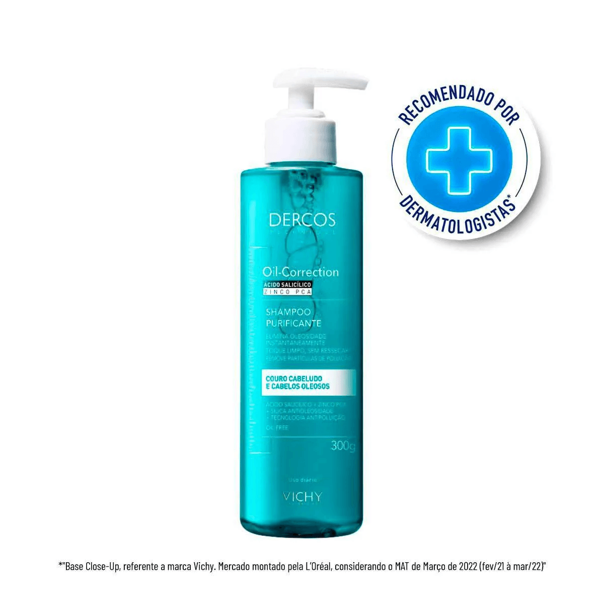 Shampoo Dercos Oil-Correction - Frasco com 300g - Mevo Farma Shampoo Dercos Oil-Correction - Frasco com 300g - Mevo Farma