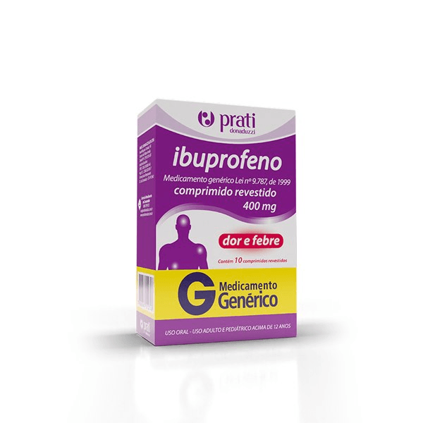 Ibuprofeno 400mg - Caixa com 10 Comprimidos Revestidos