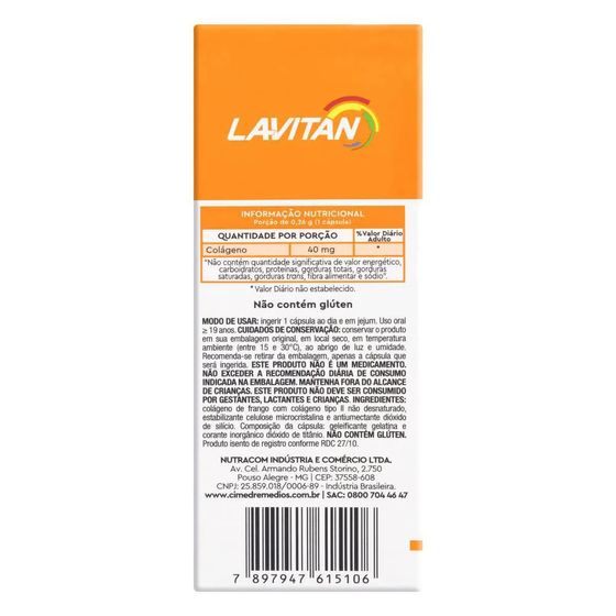 Colágeno 40mg - Caixa com 30 Cápsulas - Imagem 2