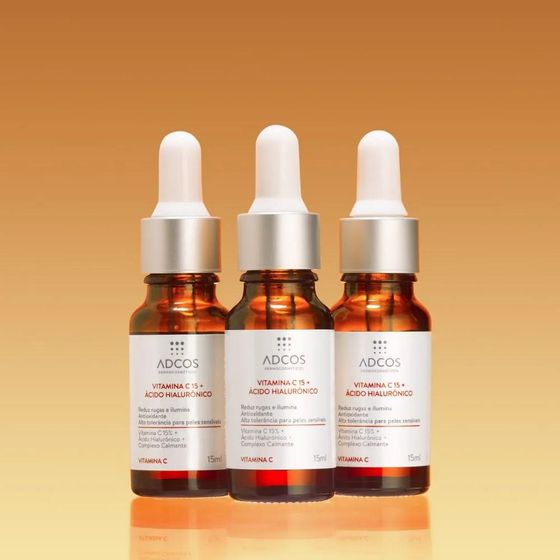 Sérum Vitamina C 15 + Ácido Hialurônico Adcos 15mL - Imagem 2