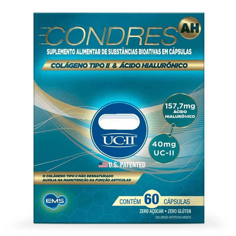Condres AH Colageno Tipo 2 e Acido Hialuronico 60 Capsulas 7894916515689.png