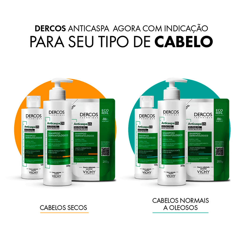 Vichy Dercos Shampoo Anticaspa DS Cabelos Secos 300g 7908615082493 3.png