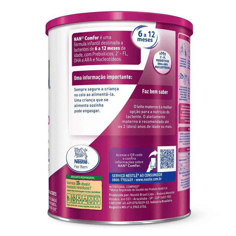 Formula Infantil NAN Comfor 2 800g - 7891000079515 3