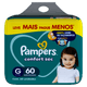 Fralda Descartável Pampers Confort Sec G com 60 Unidades - Preview 1