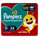 Fralda Descartável Pampers Supersec Mega G 34 Unidades - Preview 1